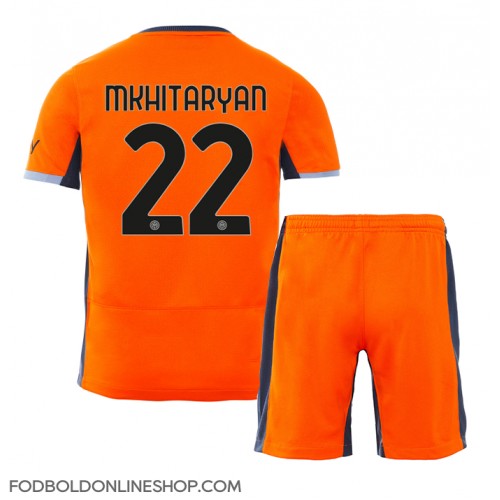 Inter Milan Henrikh Mkhitaryan #22 Tredje trøje Børn 2023-24 Kortærmet (+ Korte bukser)